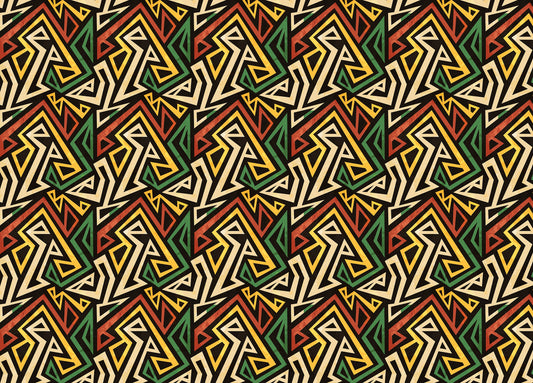 African Geometric Effect Wallpaper