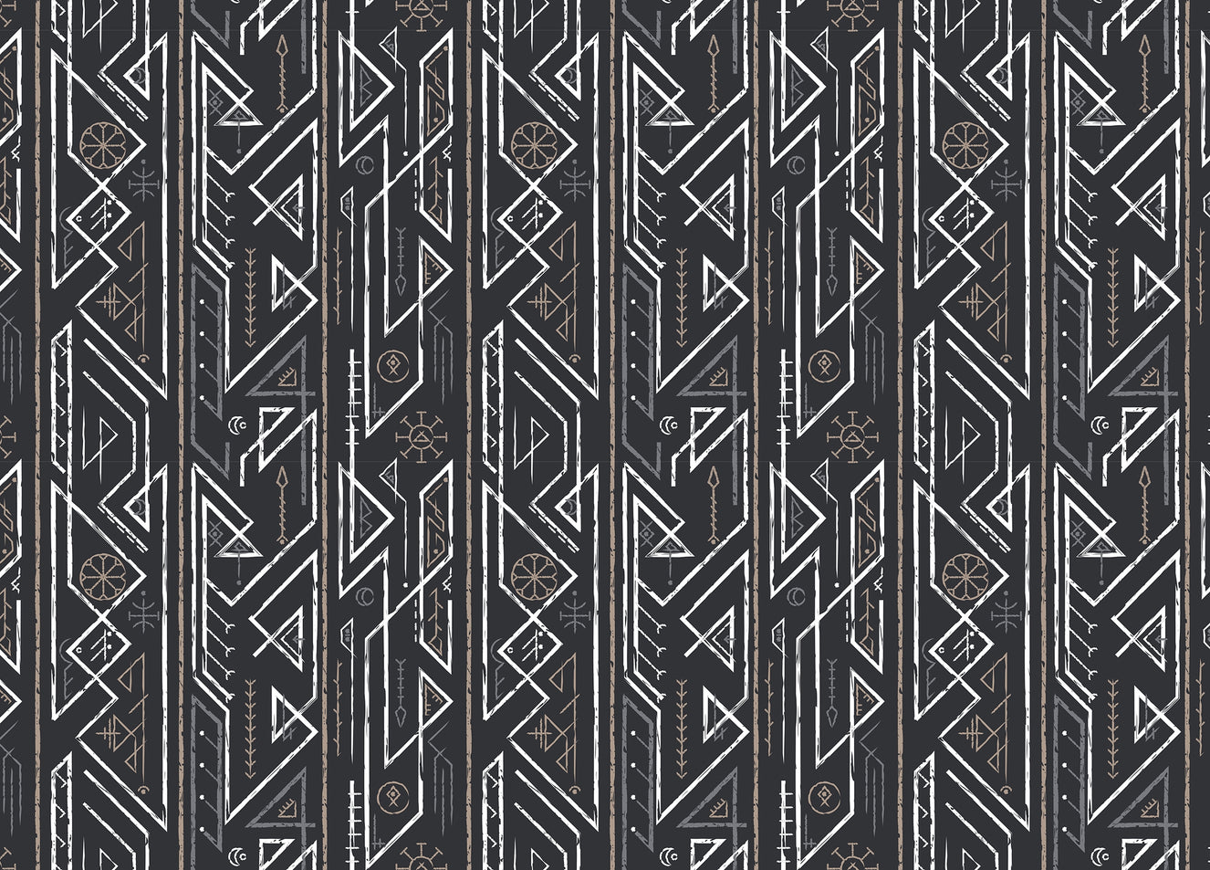 Ancient Celtic Seamless Pattern Geometric Wallpaper