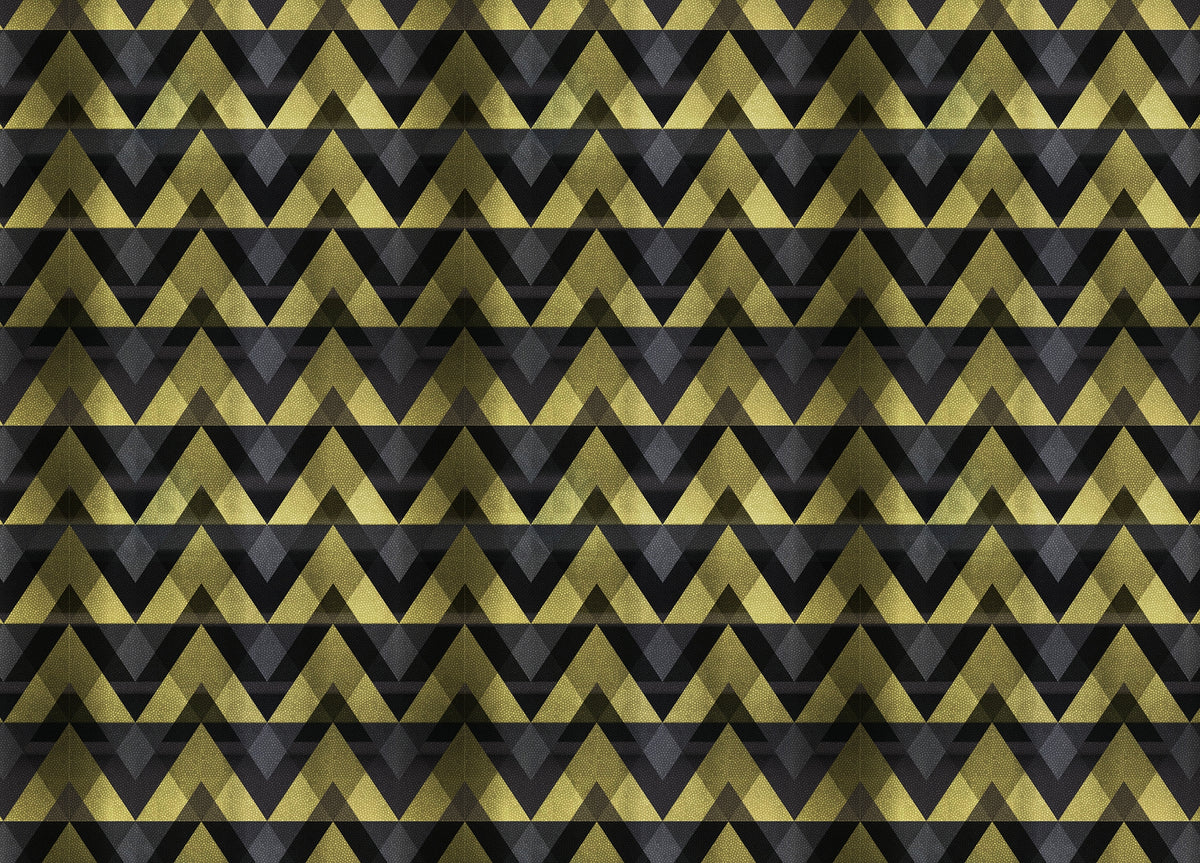Gold Zigzag Geometric Peel and Stick Wallpaper in your room