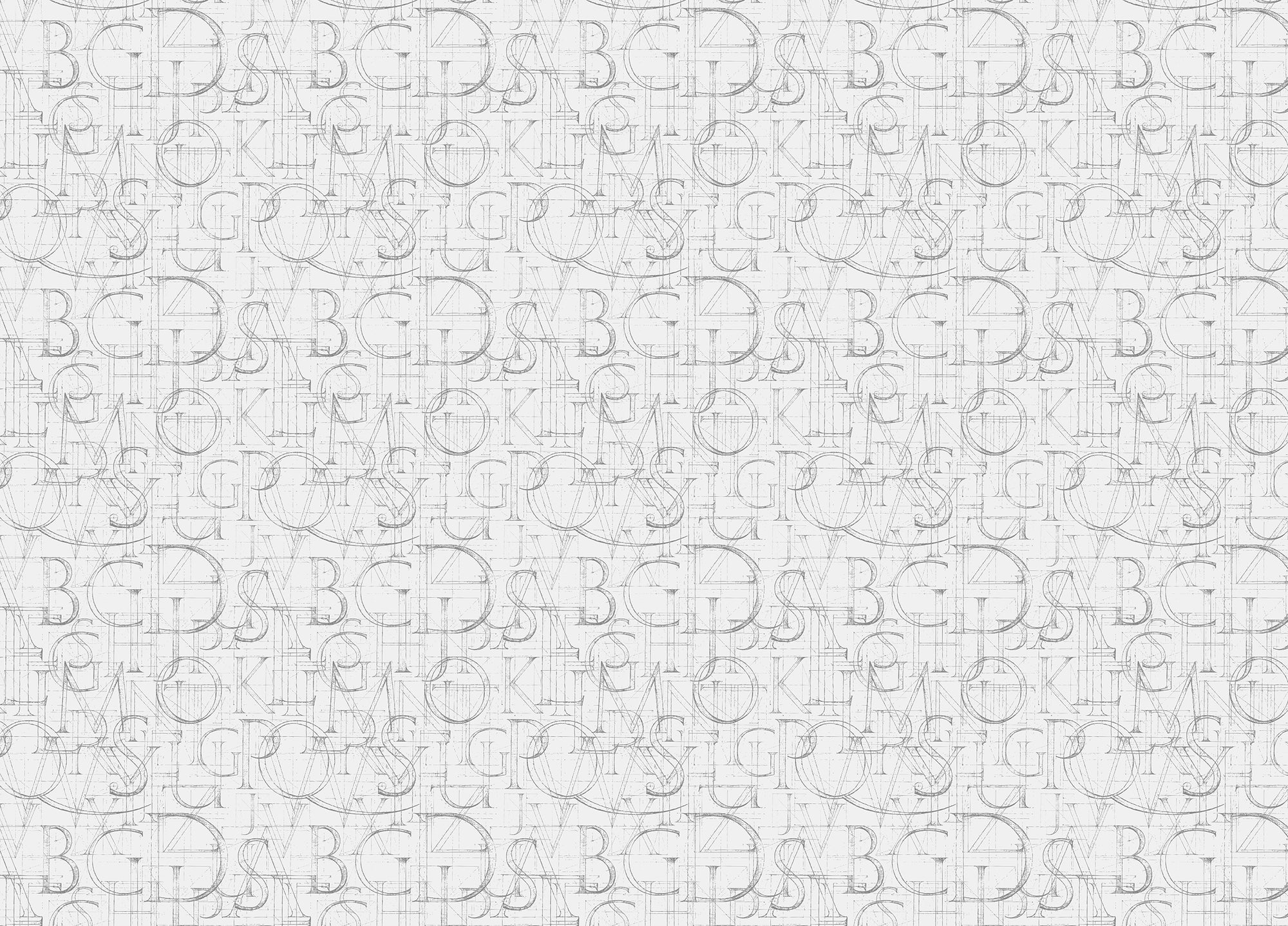 Modern Roman Classic Alphabet Method Geometric Wallpaper