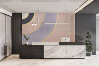 Geometric Gold Accent Wallpaper - Wallanza