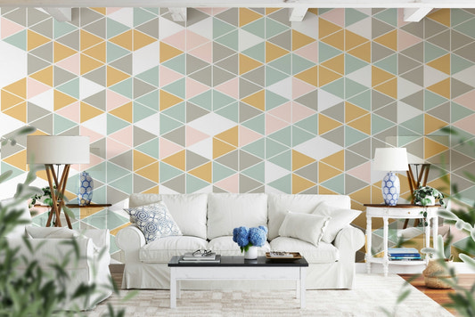Geometric Harmony Wall Mural accent