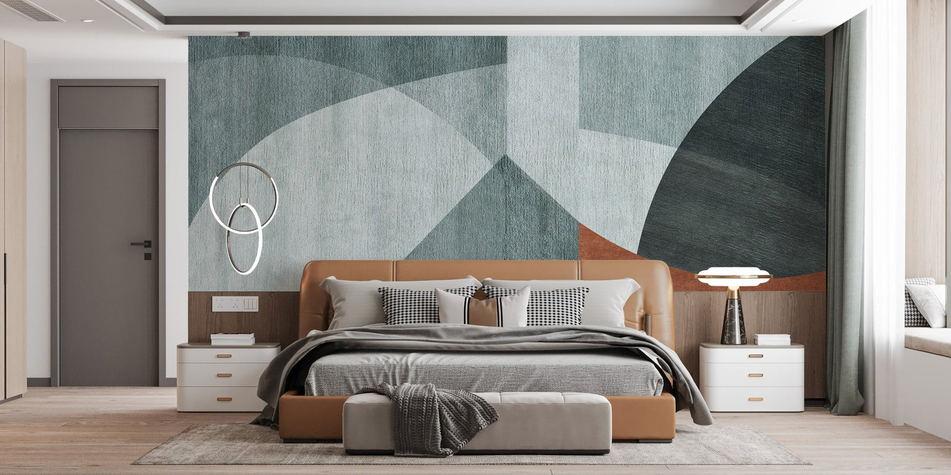 Contemporary geometric harmony wall decor
