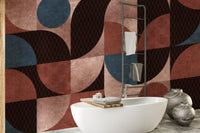 Geometric Harmony Wallpaper Mural - Wallanza