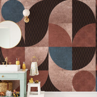 Geometric Harmony Wallpaper Mural - Wallanza