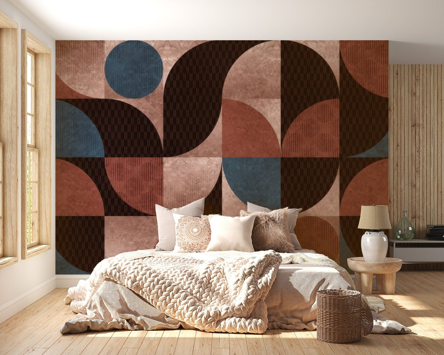 Geometric Harmony Wallpaper Mural - Wallanza