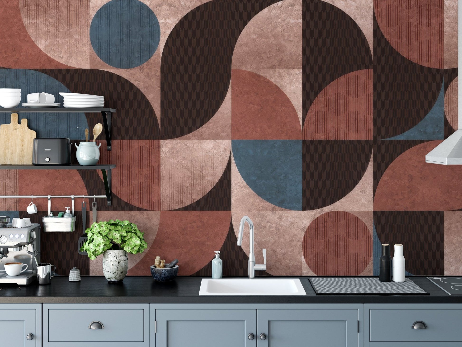 Geometric Harmony Wallpaper Mural - Wallanza