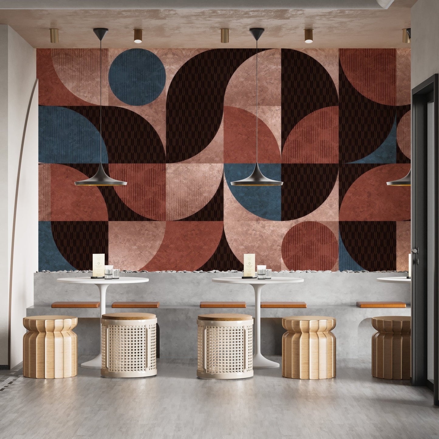 Geometric Harmony Wallpaper Mural - Wallanza