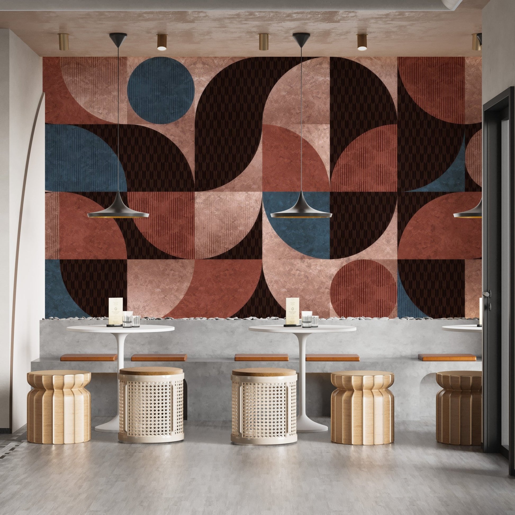 Geometric Harmony Wallpaper Mural - Wallanza