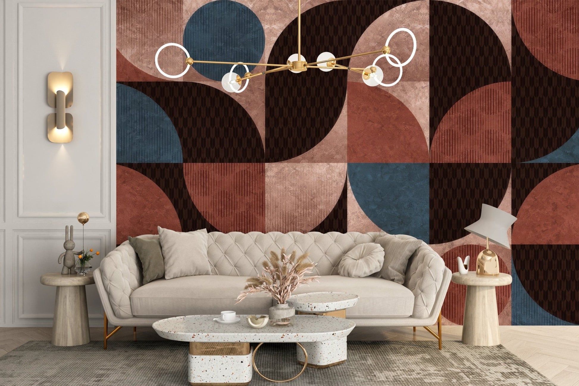 Geometric Harmony Wallpaper Mural - Wallanza