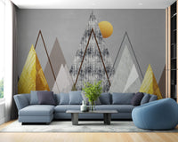Geometric Horizon Wallpaper Mural - Wallanza