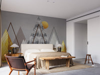 Geometric Horizon Wallpaper Mural - Wallanza