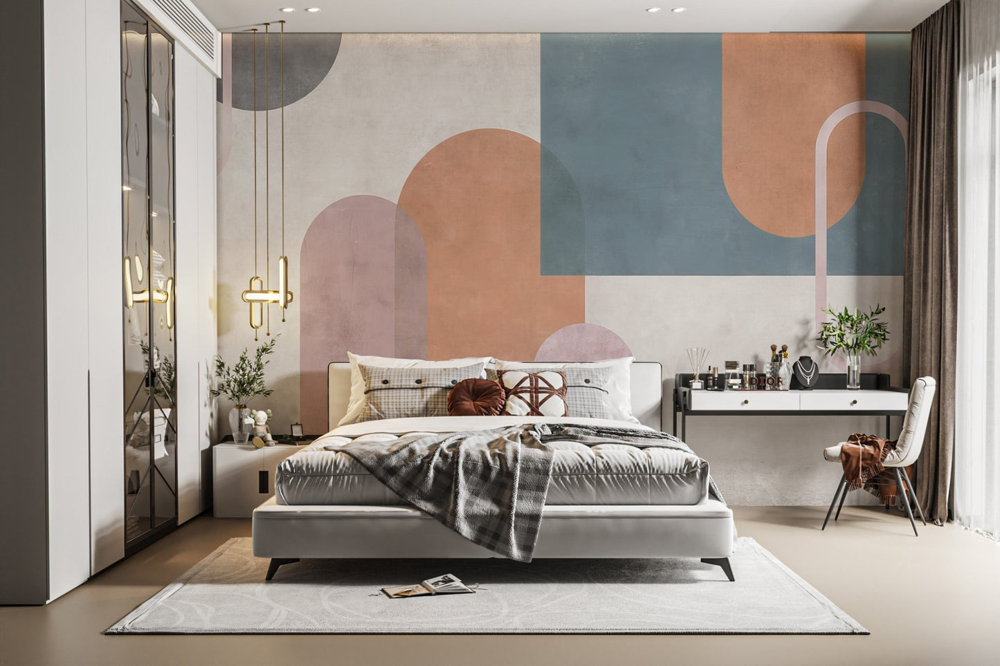 Geometric Shape Wall Mural - Wallanza