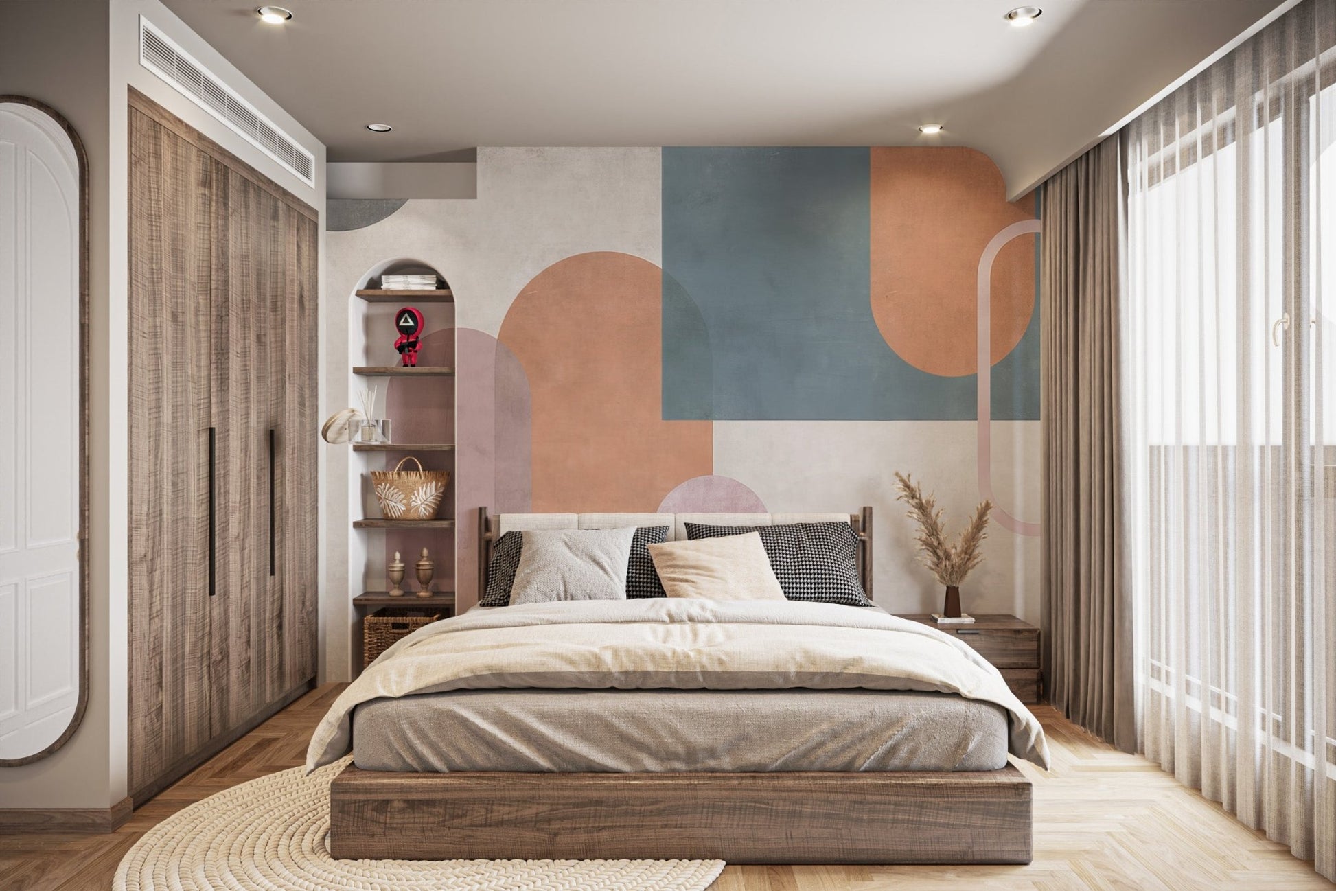 Geometric Shape Wall Mural - Wallanza