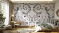 Giant Octopus Sea Wall Mural - Wallanza