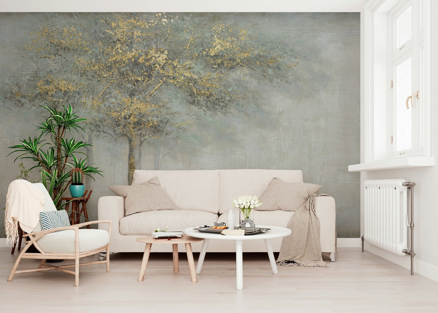 Gilded Grove Wall Mural - Wallanza
