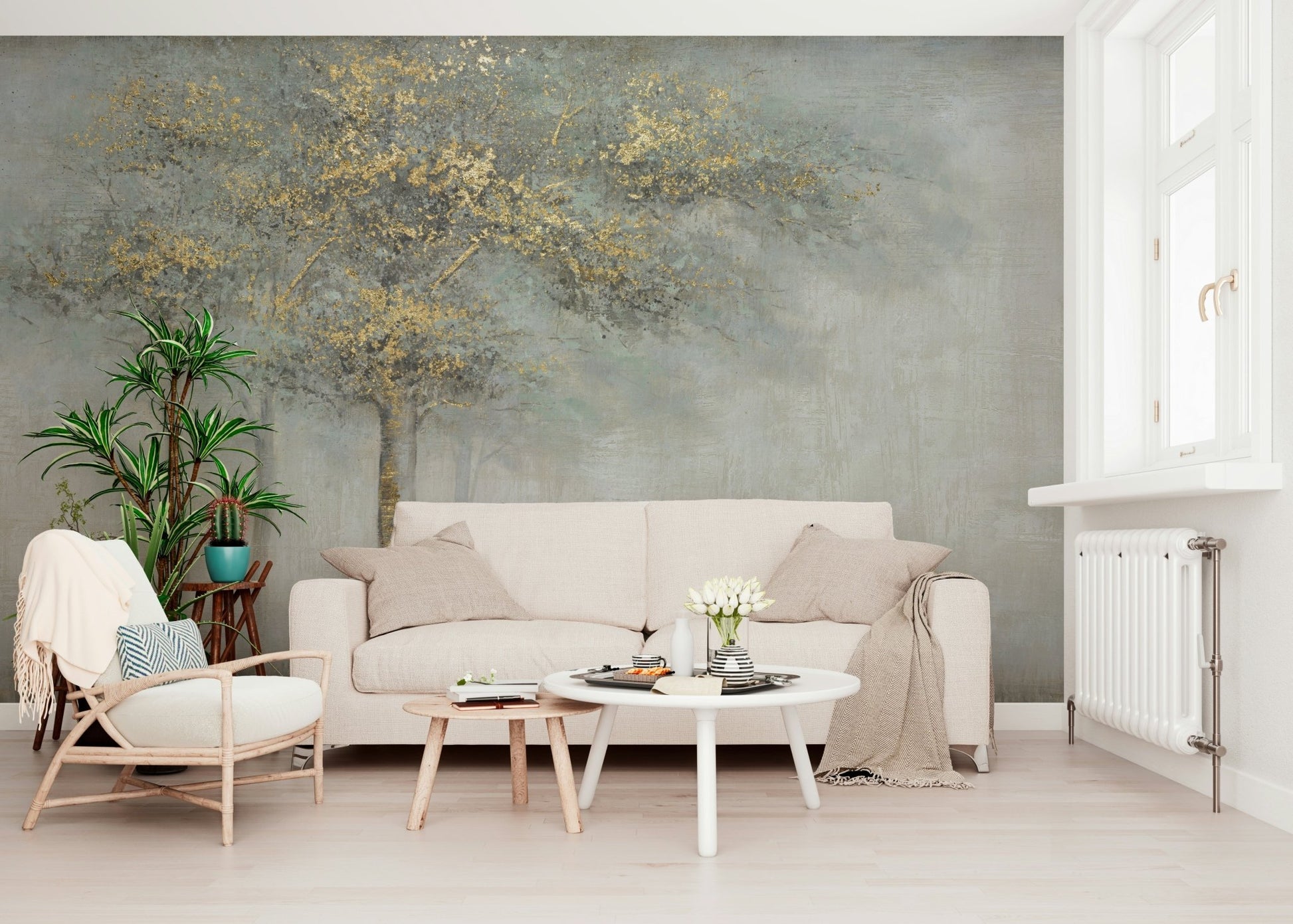 Gilded Grove Wall Mural - Wallanza