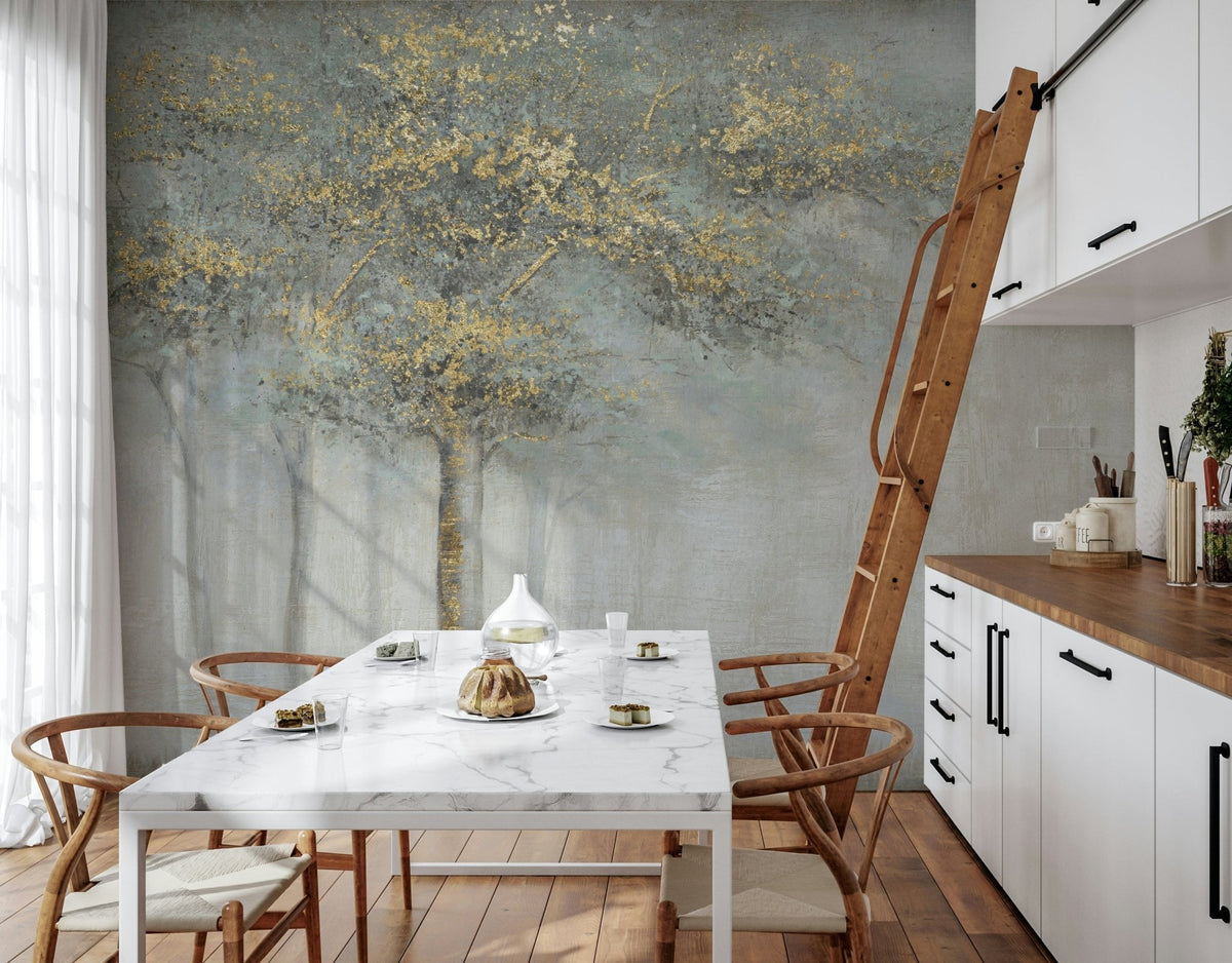 Gilded Grove Wall Mural - Wallanza