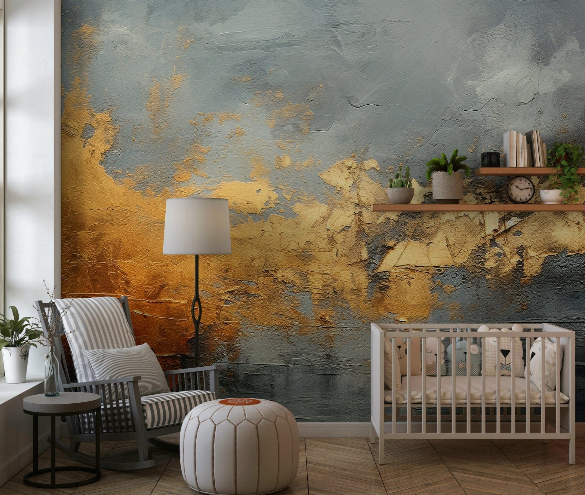 Gilded Horizon Wall Mural - Wallanza