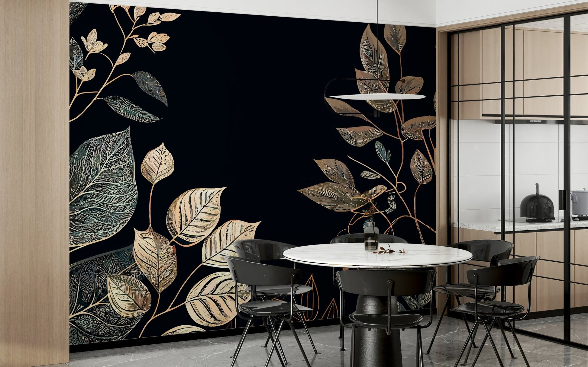 Golden Autumn Wall Mural - Wallanza