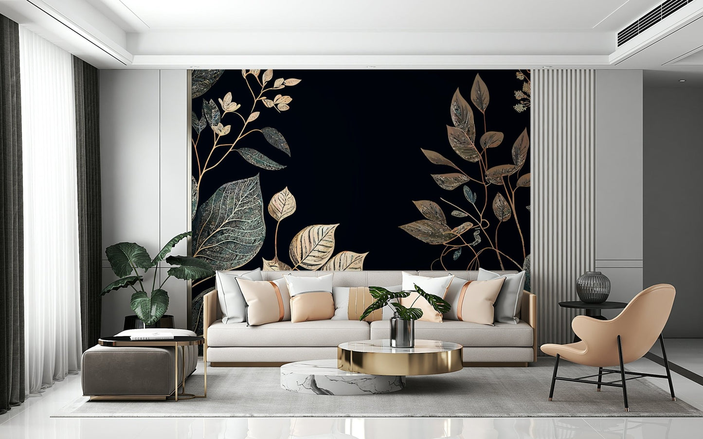 Golden Autumn Wall Mural - Wallanza