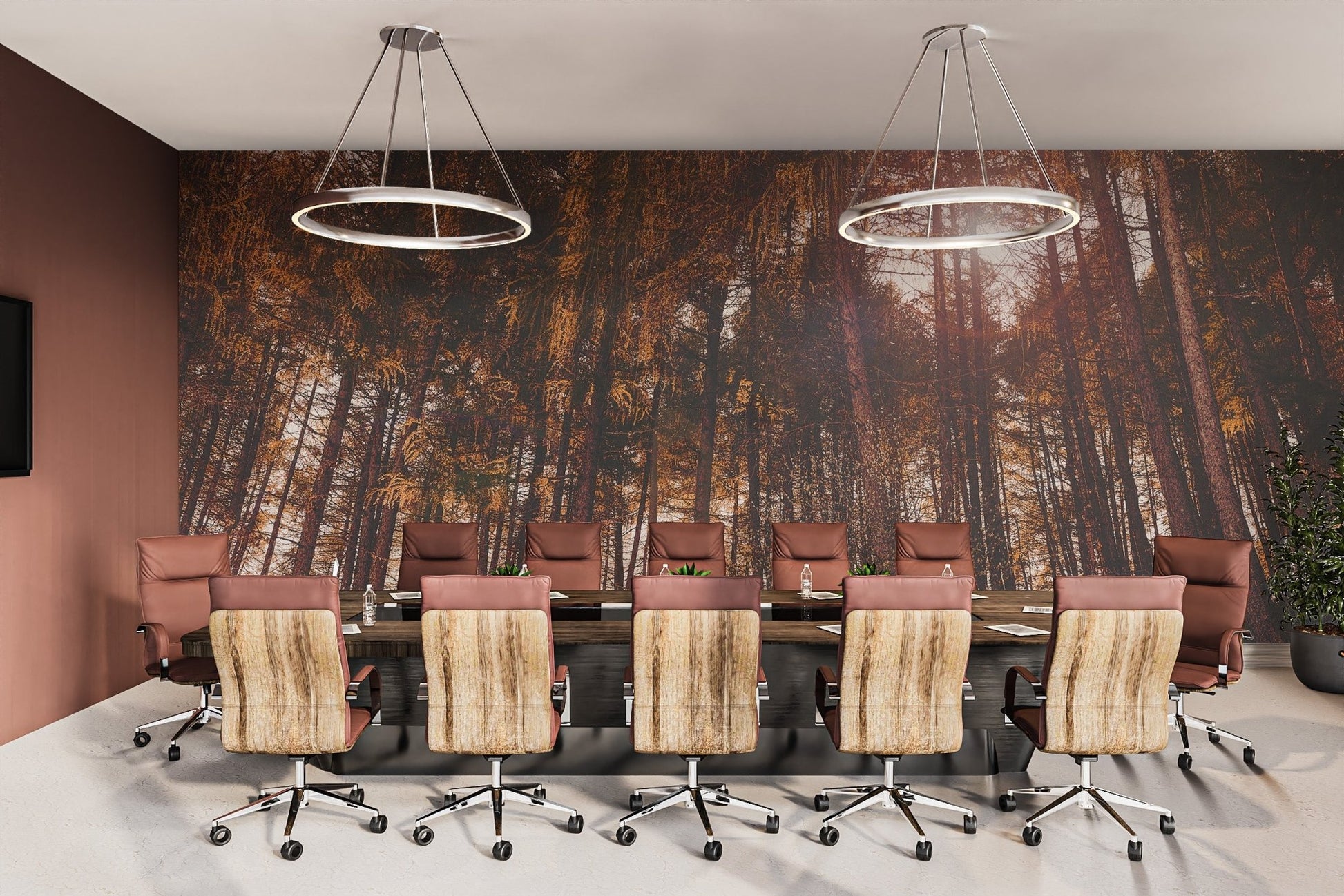 Golden Hour Forest Wallpaper - Wallanza