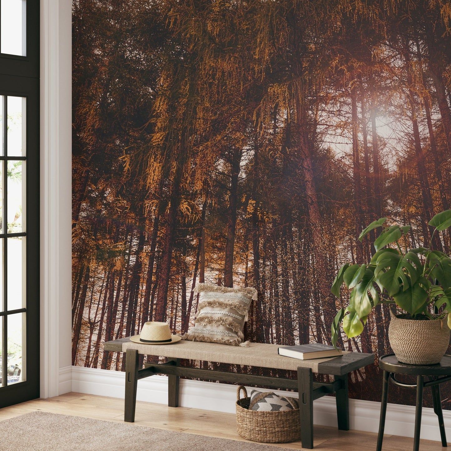 Golden Hour Forest Wallpaper - Wallanza