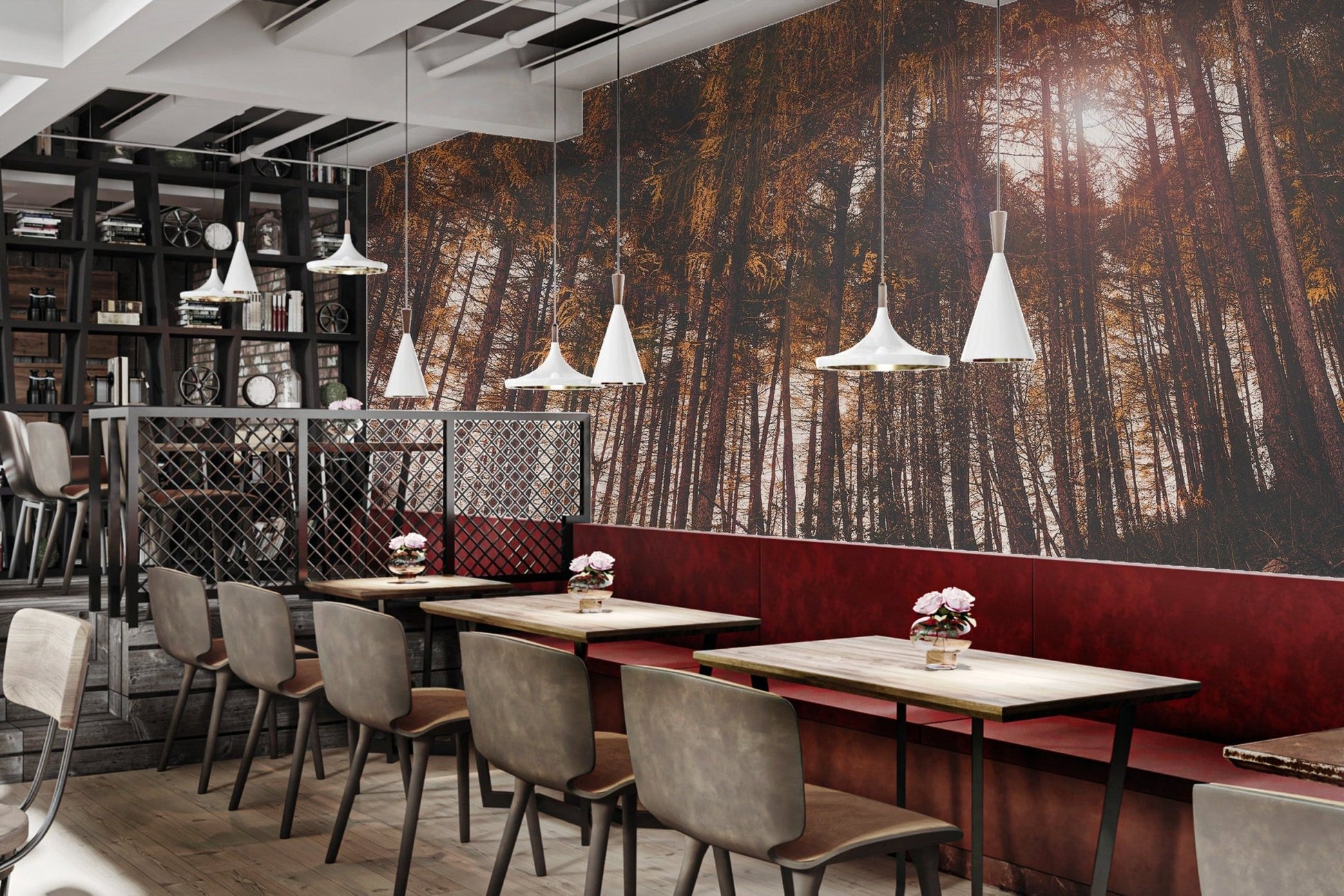 Golden Hour Forest Wallpaper - Wallanza