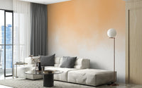 Soft gold watercolor wall mural with subtle textured finish.