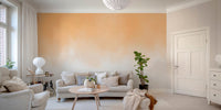 Golden hour watercolor wall mural in soft blended shades.