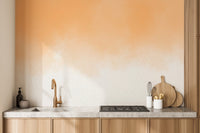 Neutral gold watercolor wall mural with matte texture look.