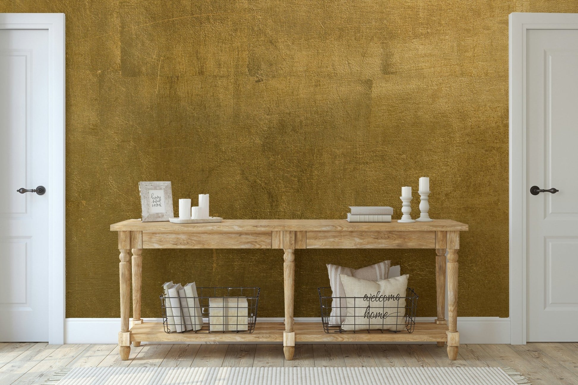 Golden Patina Wall Mural - Wallanza