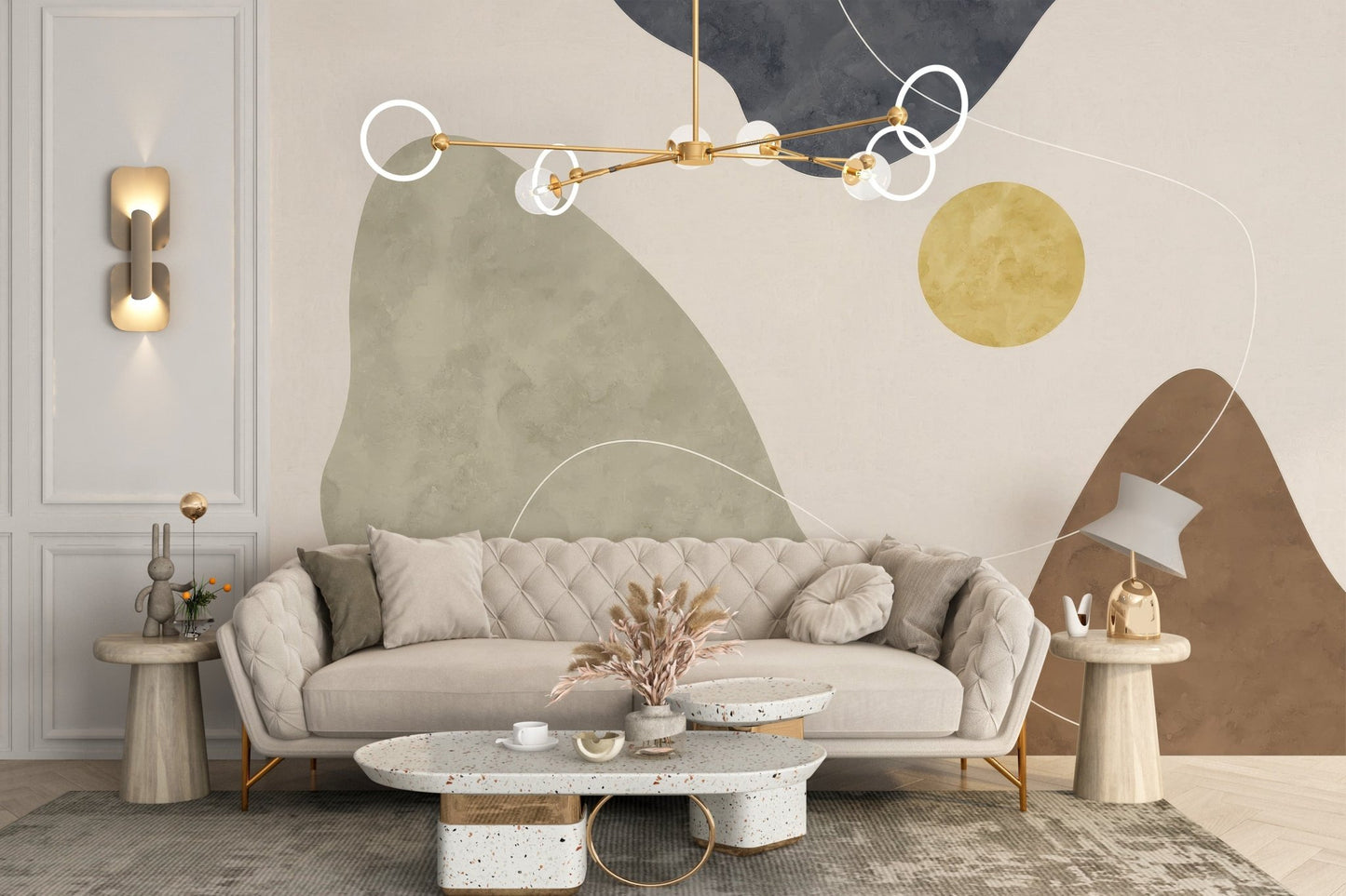 Golden Sun Wallpaper Mural - Wallanza