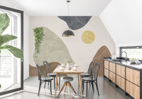 Golden Sun Wallpaper Mural - Wallanza