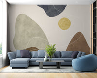 Golden Sun Wallpaper Mural - Wallanza