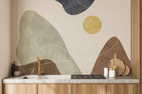 Golden Sun Wallpaper Mural - Wallanza