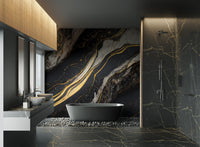 Golden Veined Marble Wall Mural - Wallanza
