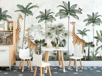 Gracious Giraffes wallpaper for walls - Wallanza
