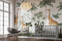Gracious Giraffes wallpaper for walls - Wallanza