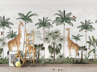 Gracious Giraffes wallpaper for walls - Wallanza