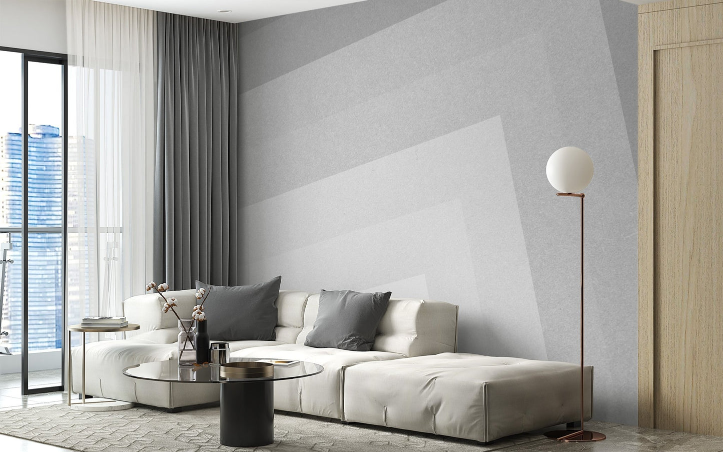 Stylish gradient wall mural for modern decor
