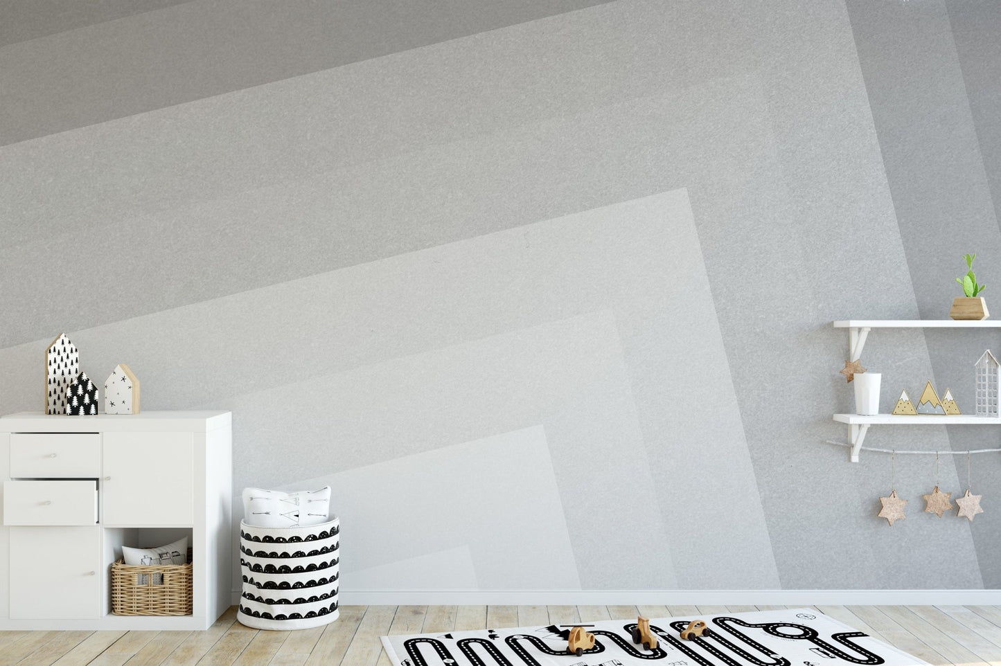 Subtle gradient mural for chic interiors
