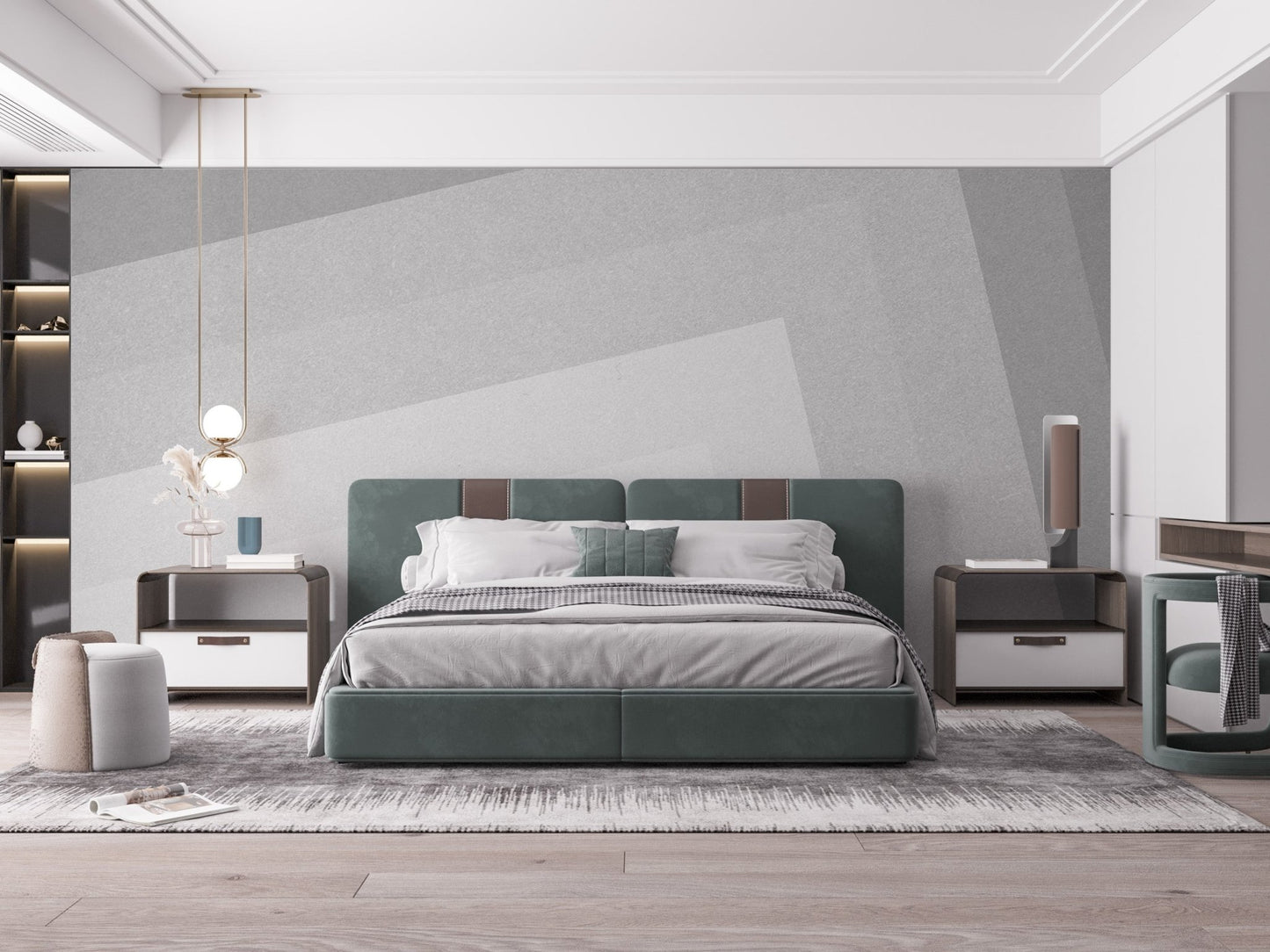 Gradient elegance wall mural for interiors
