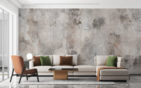 Gray Concrete Wall Mural - Wallanza