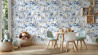 Greek Island Houses Wall Mural - Wallanza
