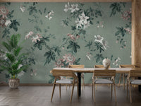 Green Chinoiserie Wallpaper - Wallanza