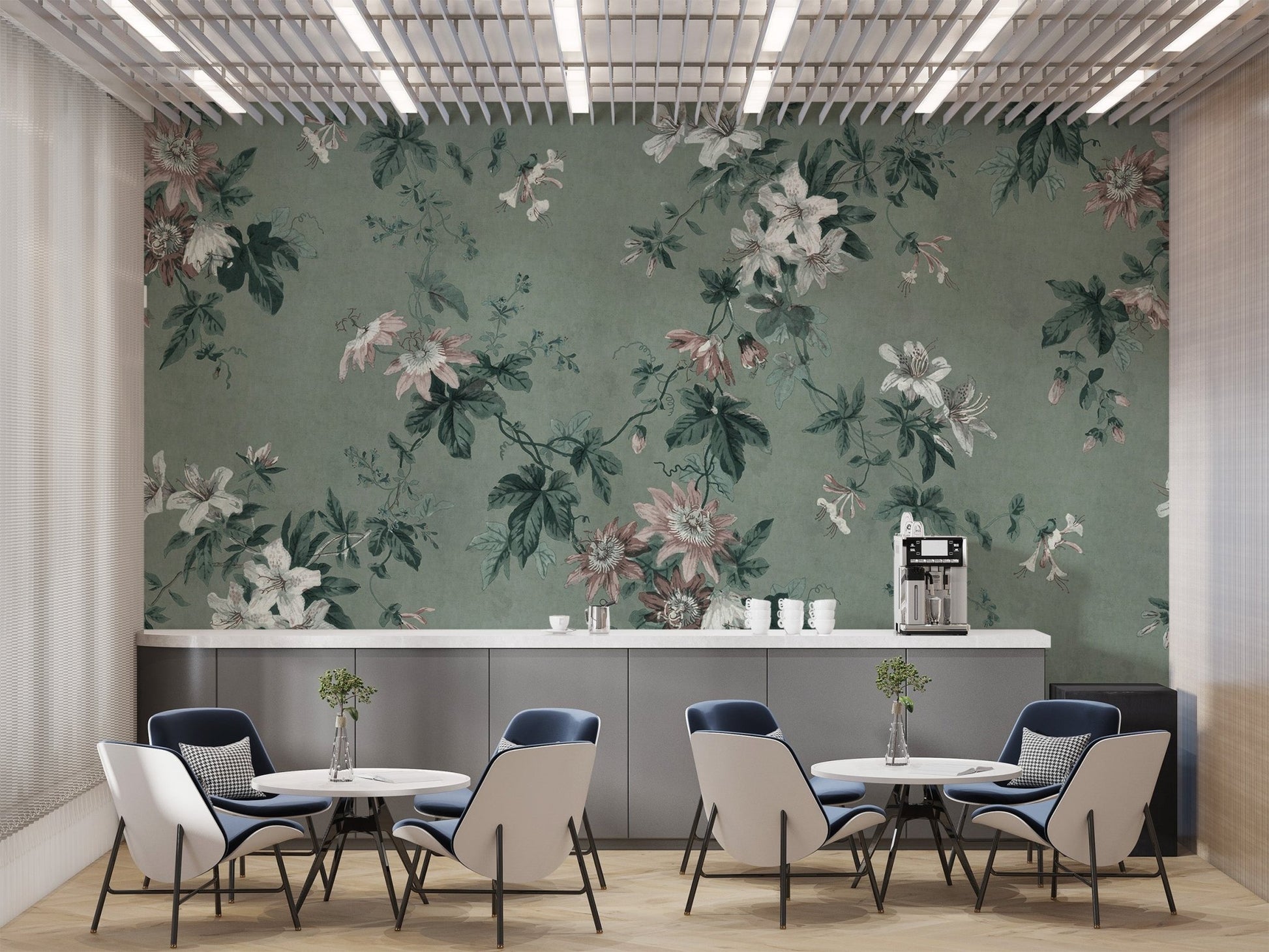 Green Chinoiserie Wallpaper - Wallanza