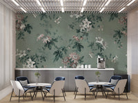 Green Chinoiserie Wallpaper - Wallanza