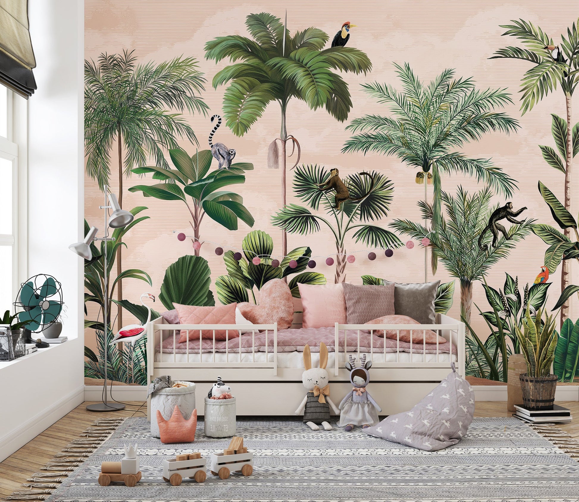 Green Forest Wallpaper Mural - Wallanza