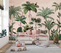 Green Forest Wallpaper Mural - Wallanza